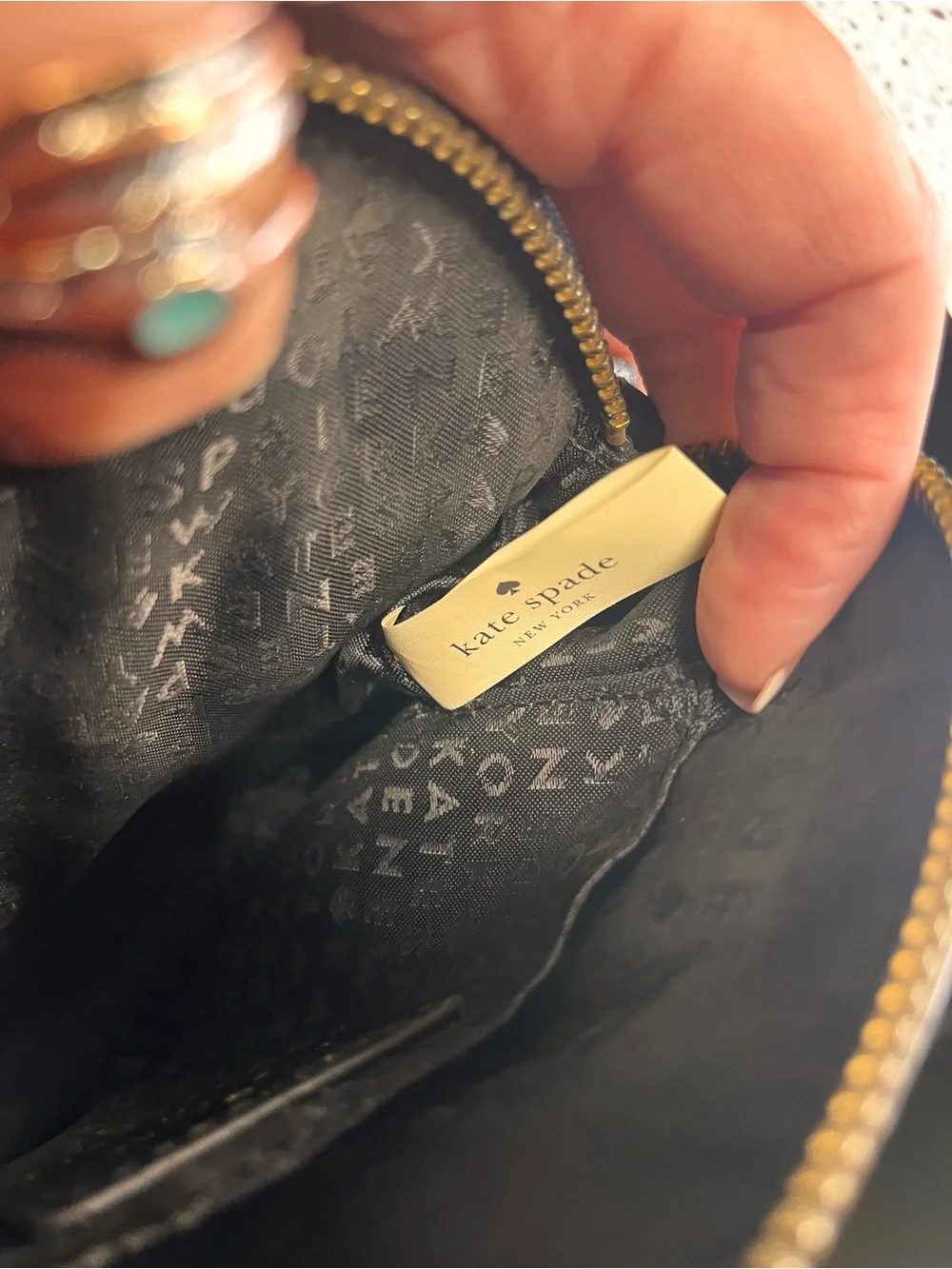 kate spade Black Pebbled Leather Mini Satchel with Removable Strap